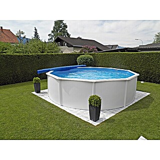 KWAD Pool-Set Premium All Inklusive Rund (Ø x H: 4,6 x 1,32 m, Farbe: Weiß, Fassungsvermögen: 21 000 l)