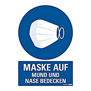 Pickup Hinweisschild (L x B: 33 x 23 cm, Schutzmaske tragen)