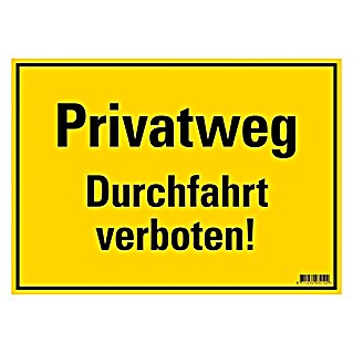 Pickup Hinweisschild (L x B: 35 x 25 cm, Durchfahrt verboten)