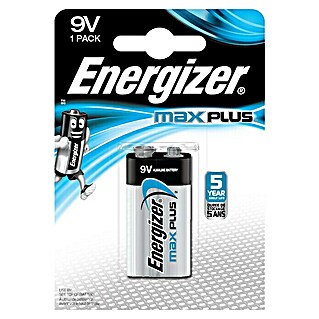 Energizer Batterie Max Plus (Alkali-Mangan, 9-Volt-Block, 1 Stk.)