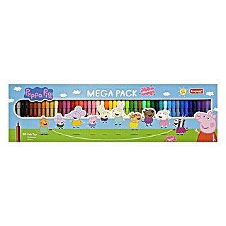 Talens Bruynzeel Set de marcadores de efecto lacado Mega pack Peppa Pig (50 ud., Multicolor)