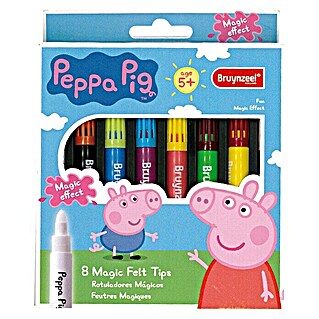 Talens Bruynzeel Set de marcadores de efecto lacado Mágicos Peppa Pig (8 ud., Multicolor)