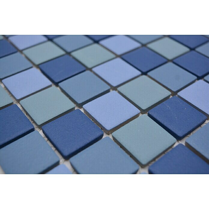 Mosaikfliese Mix JT AT 251 (33 x 30,2 cm, Blau, Matt)