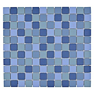 Mosaikfliese Mix JT AT 251 (32,6 x 30 cm, Blau, Matt)