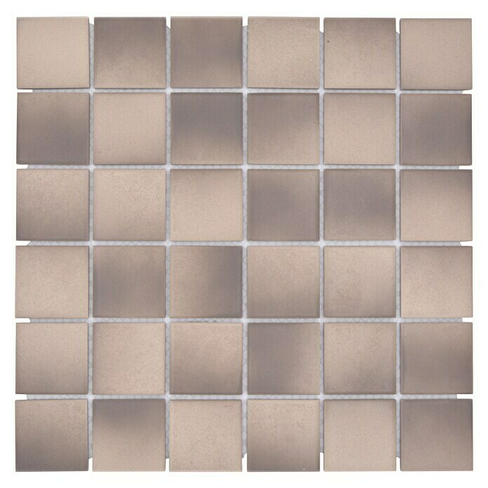 Mosaikfliese Quadrat Mix CD 215 (30,6 x 30,6 cm, Braun, Matt)