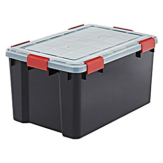 Aufbewahrungsbox Airtight (L x B x H: 590 x 390 x 290 mm, Fassungsvermögen: 50 l, Kunststoff, Schwarz)