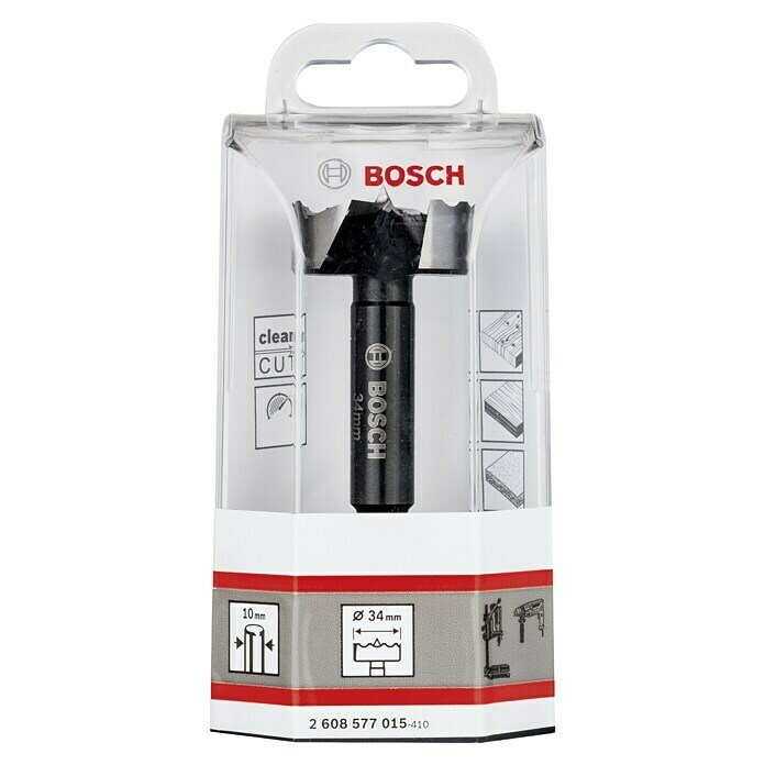 d 10 mm Bosch Forstnerbohrer 34mm 34 x 90 mm toothed-edge 