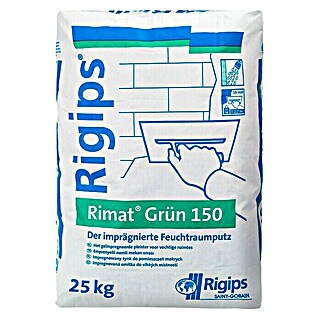 Rigips Haftputzgips Rimat Grün 150 (25 kg, Imprägniert)