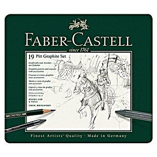 Faber-Castell Graphitstift-Set Pitt (19 Stk., Grau)
