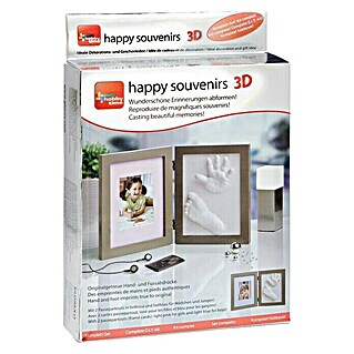 Glorex Bastel-Set Geschenkpackung Happy Souvenir (Geeignet für: Abdrücke, Lufthärtend)