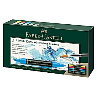 Faber-Castell Aquarellmarker-Set Albrecht Dürer Watercolour (5 Stk., Mehrfarbig)
