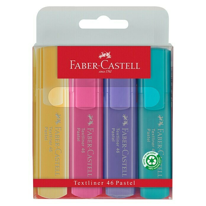 Faber-Castell Textmarker-Set 46 Pastell 