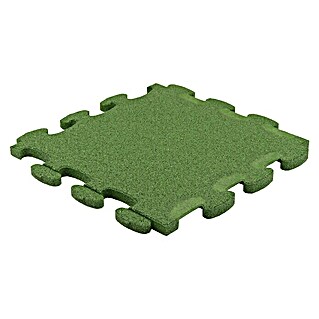 Gum-tech Fallschutzmatte Puzzle Mat 3D (Grün, L x B x H: 55 x 55 x 3 cm)