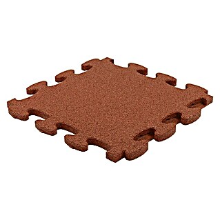 Gum-tech Fallschutzmatte Puzzle Mat 3D (Rot, L x B x H: 55 x 55 x 3 cm)