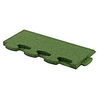 Gum-tech Fallschutzmatte Puzzle Mat 3D (Grün, L x B x H: 55 x 25 x 3 cm)