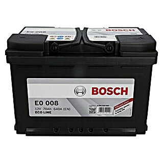 Bosch Autobatterie Eco Line SLI (Kapazität: 70 Ah, 12 V, Ergonomischer Tragegriff)
