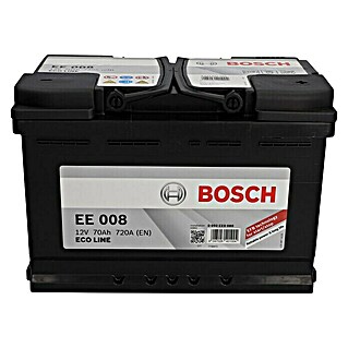 Bosch Autobatterie Eco Line EFB (Kapazität: 70 Ah, 12 V, Ergonomischer Tragegriff)