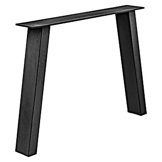 Pur Iternal Black Edition Tischbein Strong (900 x 150 x 712 mm, Schwarz, U-Form, 2 Stk., Passend für: Tischplatten Breite ≥ 100 cm)