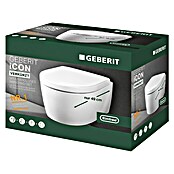 Geberit iCon Spülrandloses Wand-WC-Set XS (Mit WC-Sitz, Tiefspüler, Weiß)