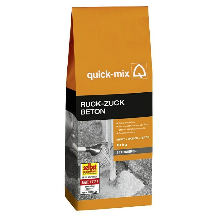 Quick-Mix Trocken-Fertigbeton Ruck Zuck 