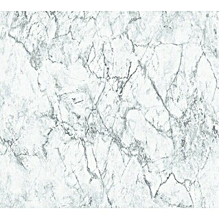 AS Creation Elements Vliestapete Marmor (Weiß/Grau, Steinoptik, 10,05 x 0,53 m)