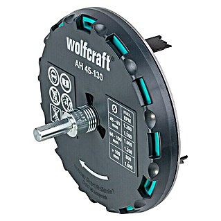 Wolfcraft Sierra de corona (Diámetro de trabajo: 45 mm - 90 mm, Profundidad de corte: 30 mm)