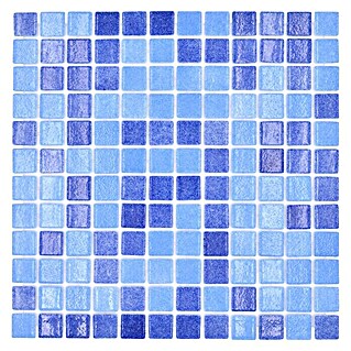 Mosaikfliese Eco Niebla VP1158PUR (31,6 x 31,6 cm, Blau, Glänzend)