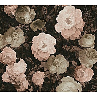 AS Creation History of Arts Vliestapete Blumen (Weiß/Rosa, Floral, 10,05 x 0,53 m)