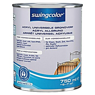 swingcolor Grondverf Universeel Acryl (Grijs, 750 ml, Mat)