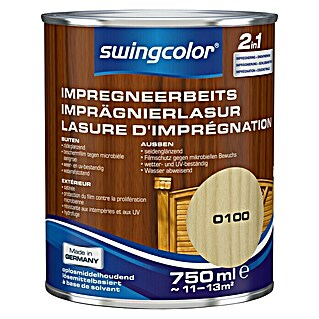 swingcolor Impregneerbeits 2 in 1 Kleurloos (Kleurloos, 750 ml, Zijdeglans)