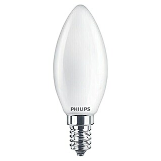 Philips Bombilla LED Vela y lustre Mate (E14, 60 W, B35, 806 lm)