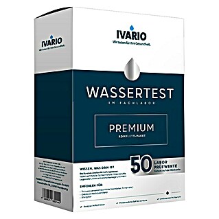 Ivario Wasseranalyse Premium (Analyse im akkreditierten Wasserlabor, Anzahl Prüfwerte: 50)