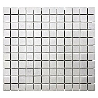 Mosaikfliese Quadrat Uni AT101 (32,6 x 30 cm, Weiß, Matt)