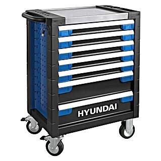 Hyundai Werkstattwagen Set 59003 (L x B x H: 49 x 79 x 104 cm, 305 -tlg., Mit Werkzeug, Anzahl Schubladen: 7 Stk.)