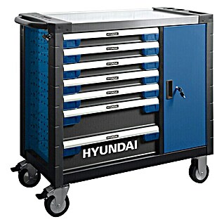 Hyundai Werkstattwagen Set 59004 (L x B x H: 49 x 112 x 104 cm, 305 -tlg., Mit Werkzeug, Anzahl Schubladen: 7 Stk.)