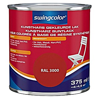 swingcolor Gekleurde kunstharslak (Vuurrood, 375 ml, Zijdemat)