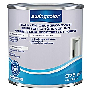 swingcolor Grondverf voor kozijnen en deuren (Wit, 750 ml, Mat)