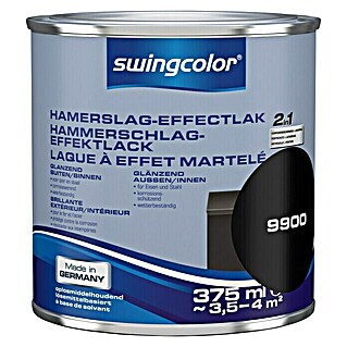 swingcolor Verf met hamerslageffect Zwart (Zwart, 375 ml, Glanzend)