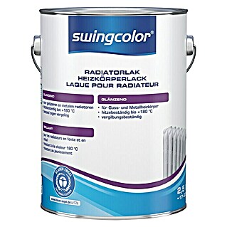 swingcolor Radiatorlak 2 in 1 (Wit, 2,5 l, Glanzend)