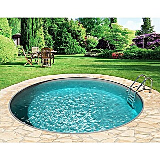 myPool Premium Pool-Set (Ø x H: 450 x 120 cm, 18 m³, Farbe Innenfolie: Grau)