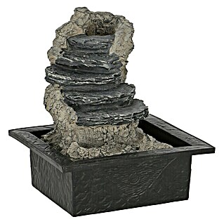 Zimmerbrunnen Stone (24 cm x 18,3 cm x 21,8 mm, Grau, Mit Pumpe)