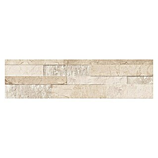 Revestimiento de pared Zion (15,3 x 58,9 cm, Beige, Efecto piedra)