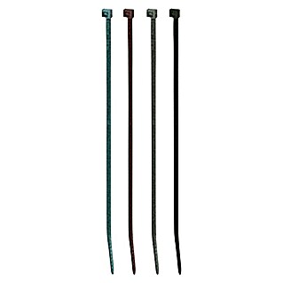 Set de bridas para cables (Verde, L x An: 14 x 3,4 cm, 50 uds.)