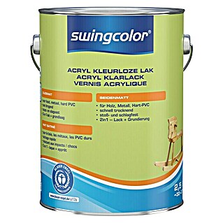swingcolor Acryllak Kleurloos (Kleurloos, 2,5 l, Zijdemat)