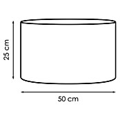 Lampenschirm (Durchmesser: 500 mm, Farbe: Petunie, Stoff)