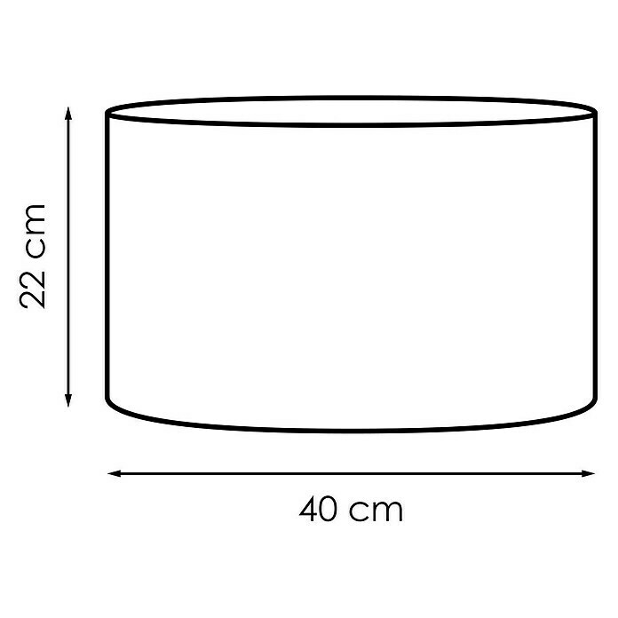 Lampenschirm (Durchmesser: 40 cm, Flieder, Stoff, Rund)