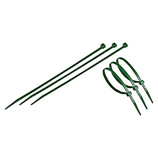 Set de bridas para cables (Largo: 29 cm, 50 uds., Verde)