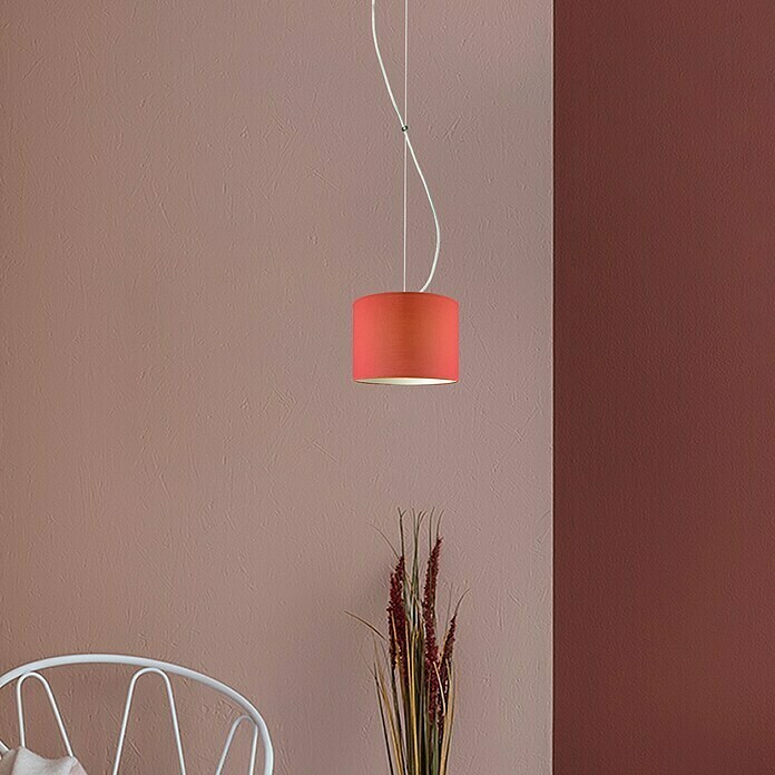 Home Sweet Home Lampenschirm Bling (Ø x H: 25 x 19 cm, Pompeian Red, Baumwolle, Rund)