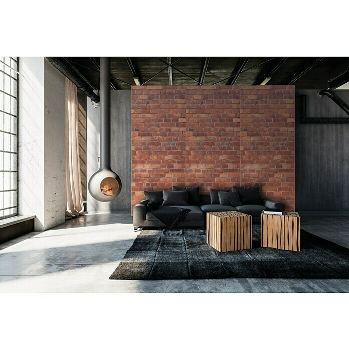SanDesign Alu-Verbundplatte Classic Brick Wall (100 x 250 cm)