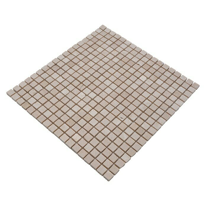 Mosaikfliese Quadrat Uni MOS 15/13R (30,5 x 32,2 cm, Beige, Matt)